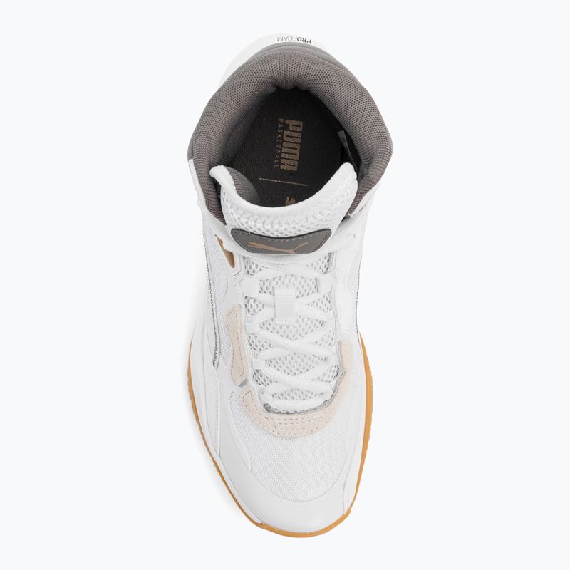 Vyriški krepšinio bateliai PUMA Playmaker Pro Mid Trophies ash grey/cast iron/puma gold 6