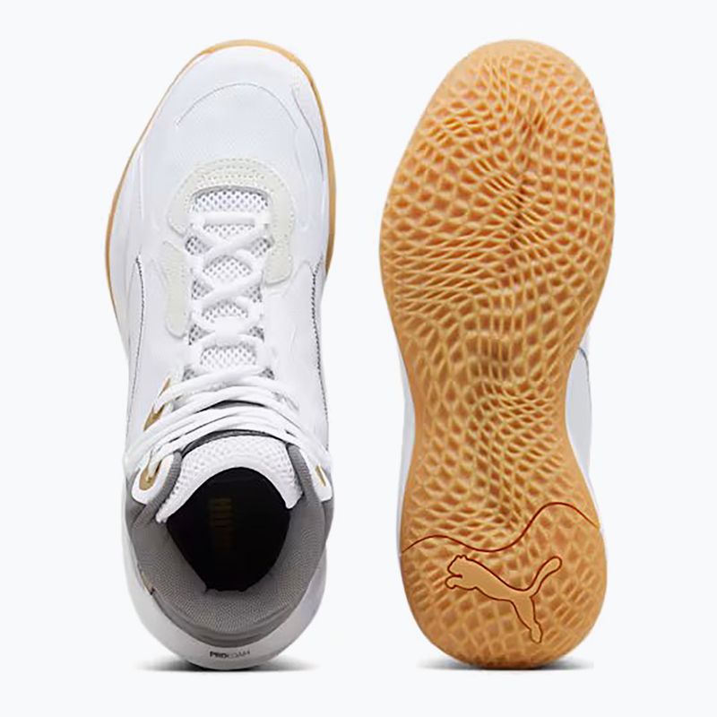 Vyriški krepšinio bateliai PUMA Playmaker Pro Mid Trophies ash grey/cast iron/puma gold 11