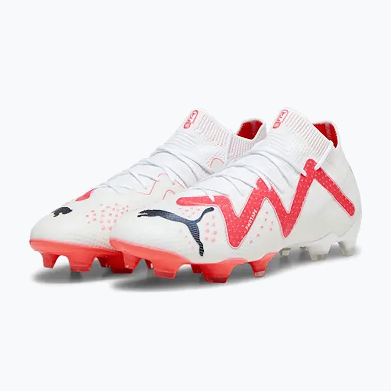 Vyriški futbolo bateliai PUMA Ultimate FG/AG puma white/puma black/fire orchid 13