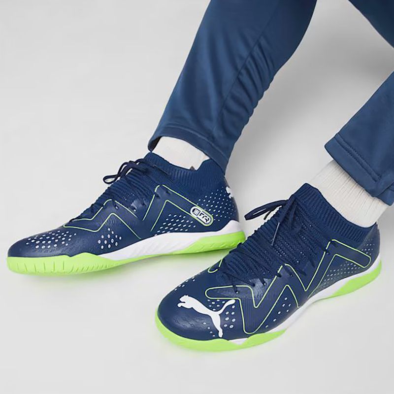 Vyriški futbolo bateliai PUMA Future Match IT persian blue/puma white/pro green 11