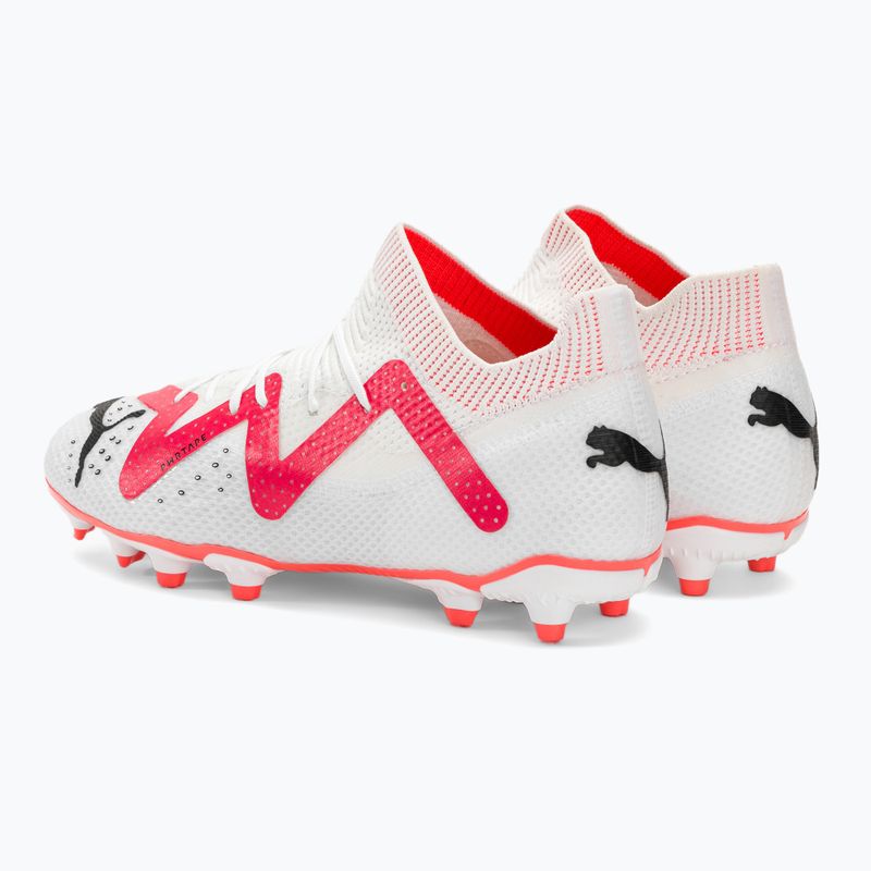 Vaikiški futbolo bateliai PUMA Future Pro FG/AG Jr puma white/puma black/fire orchid 3