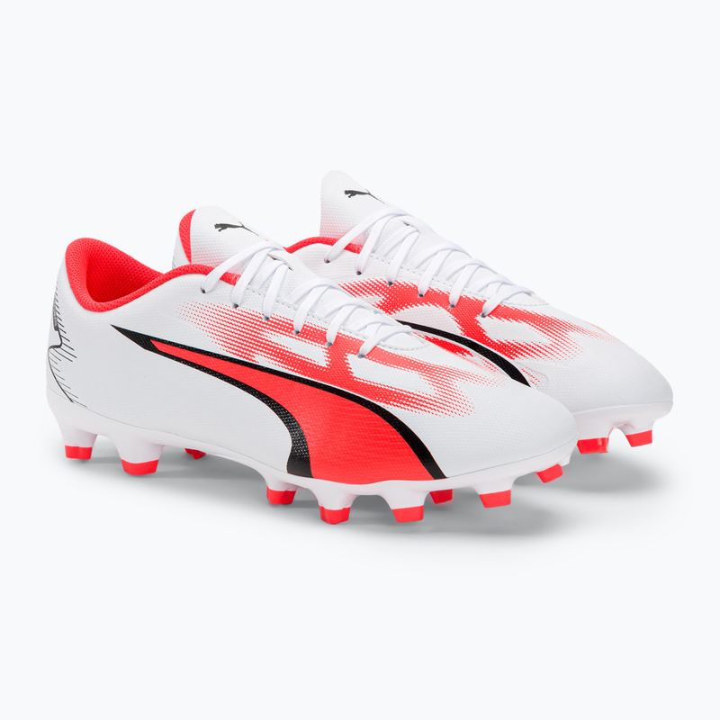 Vyriški futbolo bateliai PUMA Ultra Play FG/AG puma white/puma black/fire orchid 4