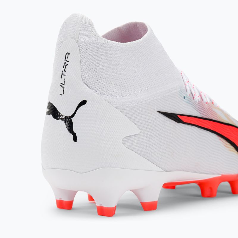 Vyriški futbolo bateliai PUMA Ultra Pro FG/AG puma white/puma black/fire orchid 9