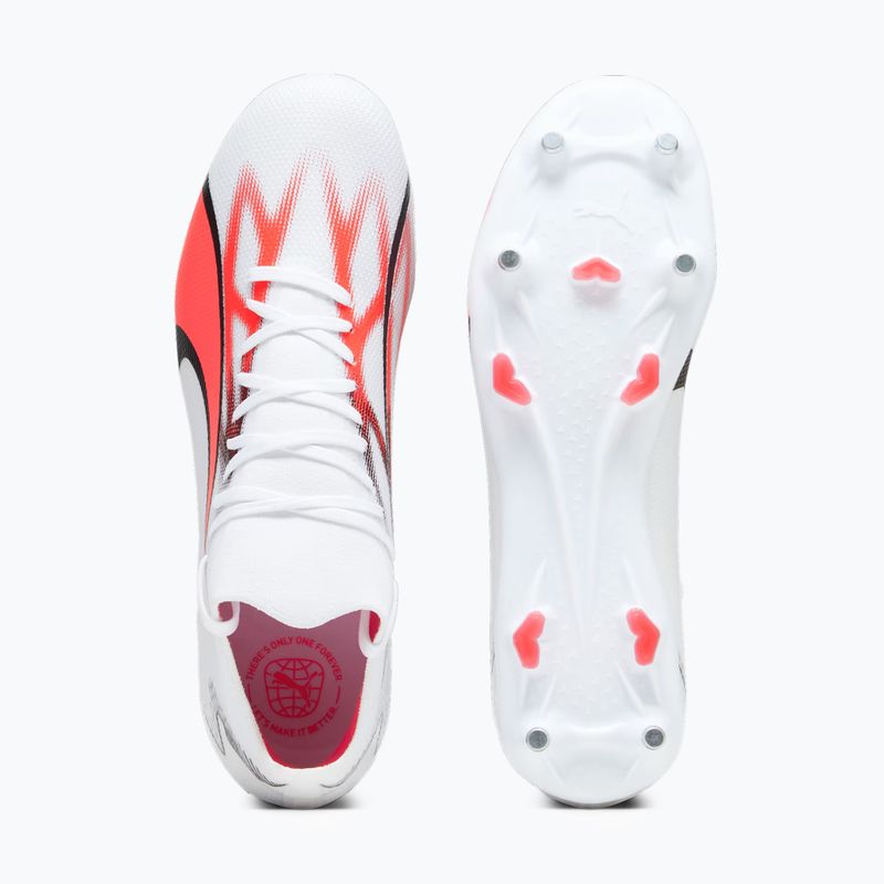 Vyriški futbolo bateliai PUMA Ultra Match MXSG puma white/puma black/fire orchid 15