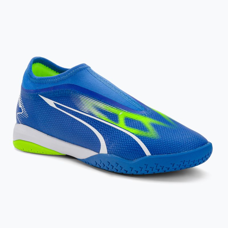 Vaikiški futbolo bateliai PUMA Ultra Match Ll IT + Mid Jr ultra blue/puma white/pro green