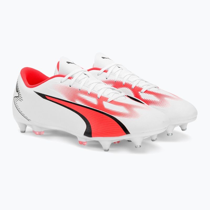 Vyriški futbolo bateliai PUMA Ultra Play MXSG puma white/puma black/fire orchid 4