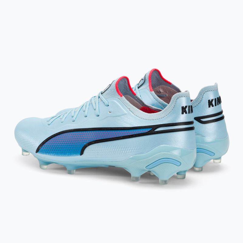 Vyriški futbolo bateliai PUMA King Ultimate FG/AG silver sky/puma black/fire orchid 3