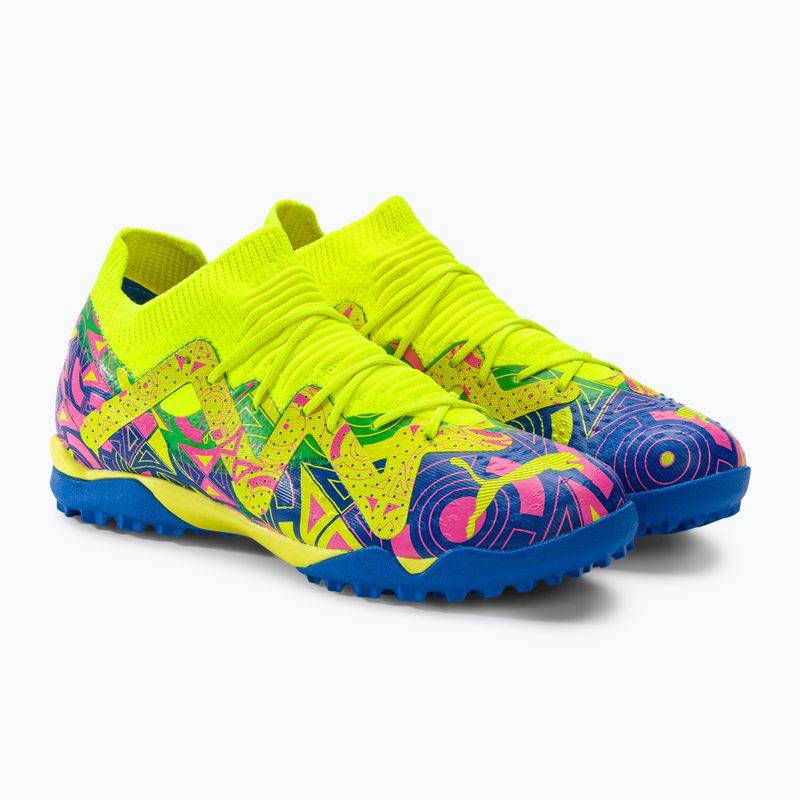 Vaikiški futbolo bateliai PUMA Future Match Energy TT + Mid Jr ultra blue/yellow alert/luminous pink 4