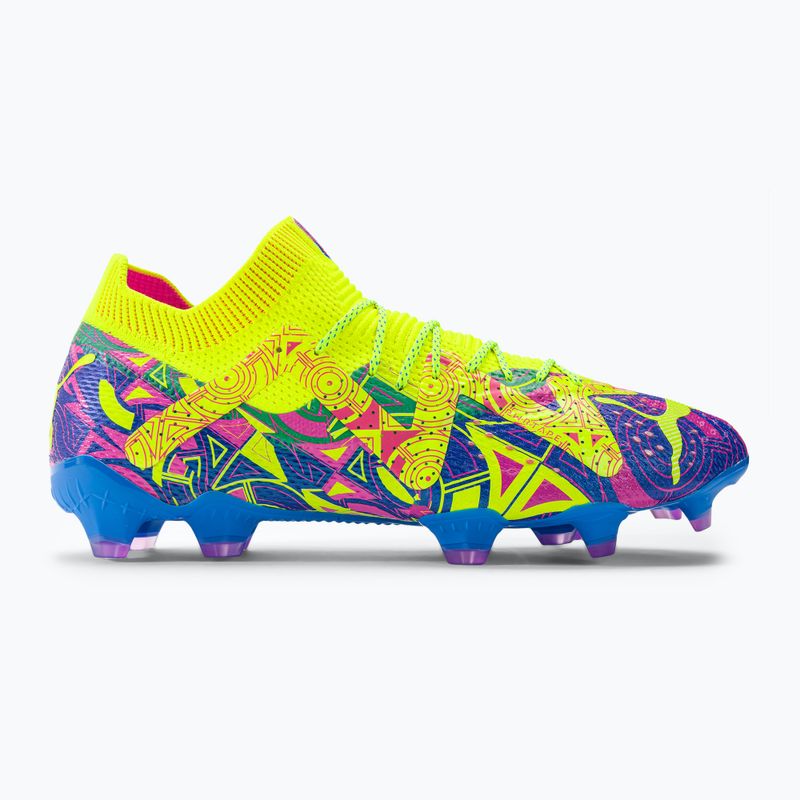 Vyriški futbolo bateliai PUMA Future Ultimate Energy FG/AG ultra blue/yellow alert/luminous pink 2