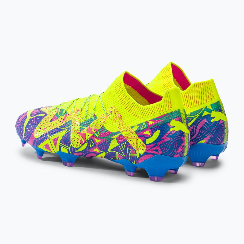 Vyriški futbolo bateliai PUMA Future Ultimate Energy FG/AG ultra blue/yellow alert/luminous pink 3