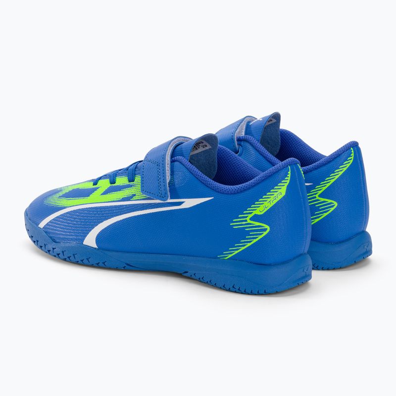Vaikiški futbolo bateliai PUMA Ultra Play IT V Jr ultra blue/puma white/pro green 3