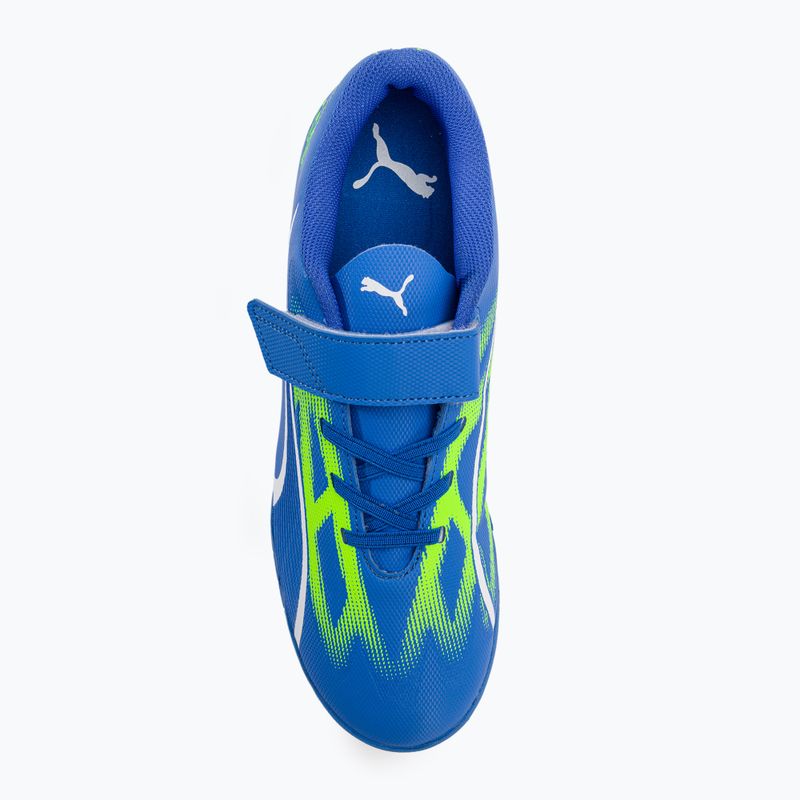 Vaikiški futbolo bateliai PUMA Ultra Play IT V Jr ultra blue/puma white/pro green 6