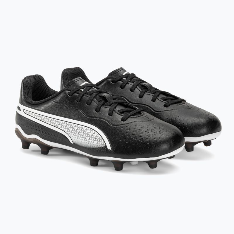 Vaikiški futbolo bateliai PUMA King Match FG/AG Jr puma black/puma white 4