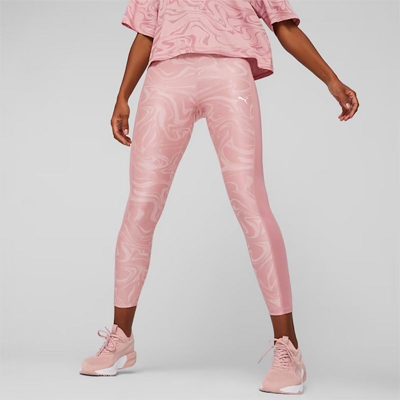 Moteriškos treniruočių kelnės PUMA Train Favorites AOP High Waist 7/8 future rožinės spalvos 3