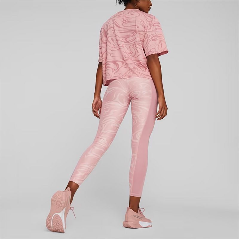 Moteriškos treniruočių kelnės PUMA Train Favorites AOP High Waist 7/8 future rožinės spalvos 4