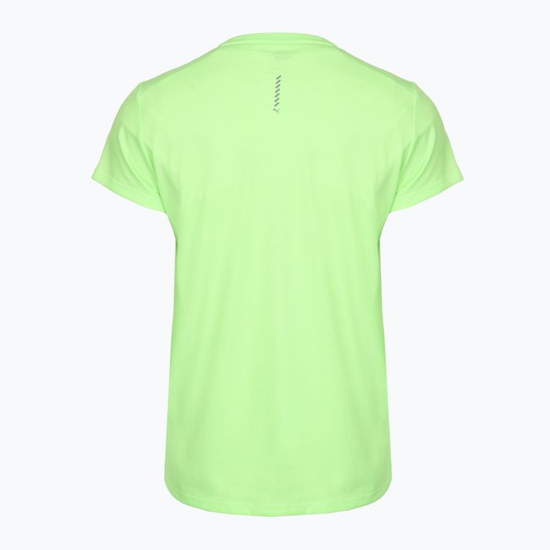Moteriški bėgimo marškinėliai PUMA Run Favorite Heather green/neon 2
