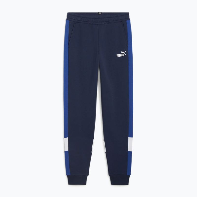 Vaikų PUMA ESS Block sportinės kelnės TR cobalt glazūra