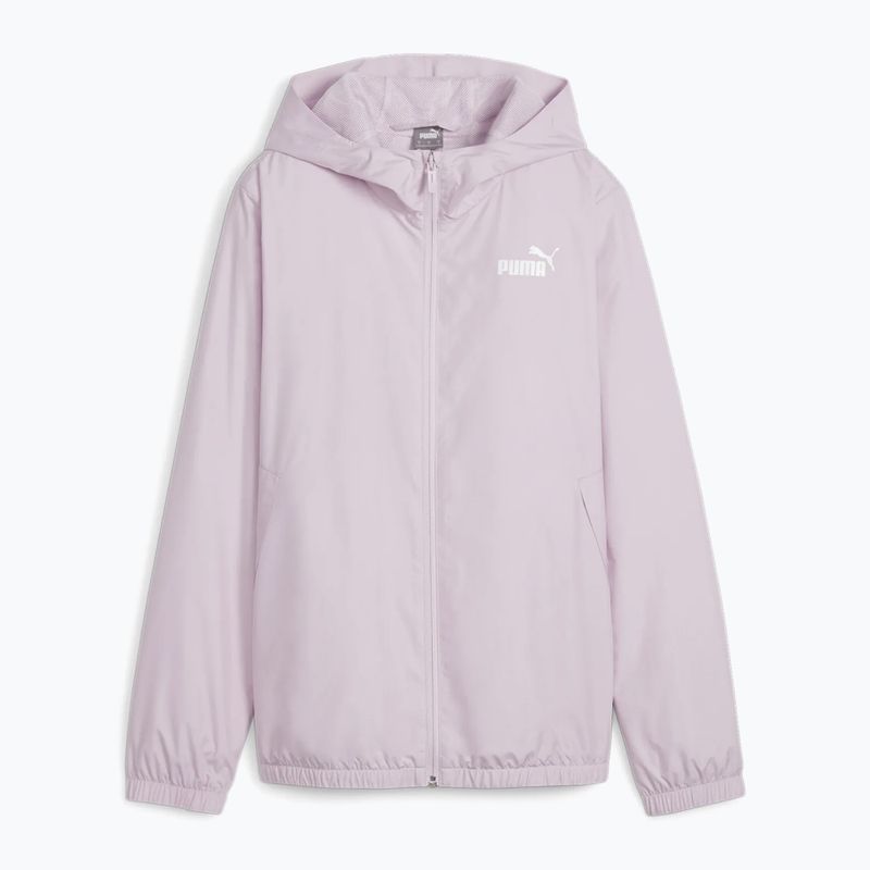 Moterų PUMA ESS Solid Windbreaker Hoodie grape mist striukė
