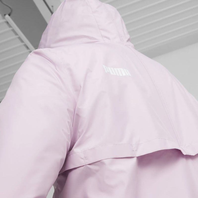 Moterų PUMA ESS Solid Windbreaker Hoodie grape mist striukė 7