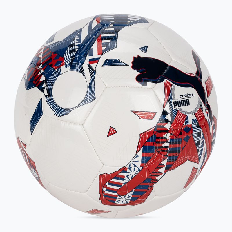 Futbolo kamuolys PUMA Orbita 6 FanwearCapsule MS puma white/puma team royal/puma red dydis 4 2