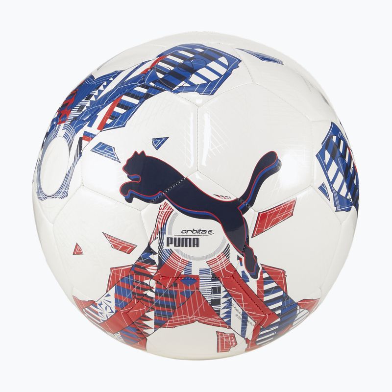 Futbolo kamuolys PUMA Orbita 6 FanwearCapsule MS puma white/puma team royal/puma red dydis 4 4