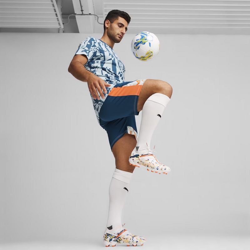 Vyriški futbolo marškinėliai PUMA Neymar Jr Creativity Logo Tee ocean tropic/turquoise surf 7