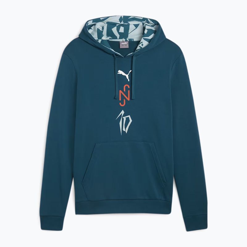 Vyriškas futbolininko džemperis PUMA Neymar JR Creativity Logo Hoody ocean tropic/turquoise surf