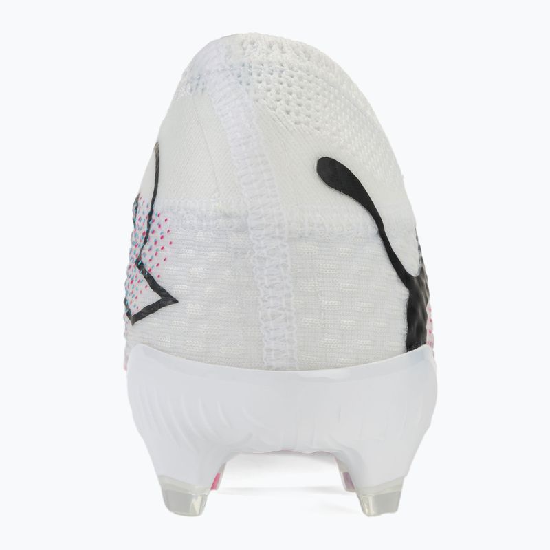 Futbolo batai PUMA Future 7 Ultimate Low FG/AG white/black/poison pink/bright aqua/silver mist 6