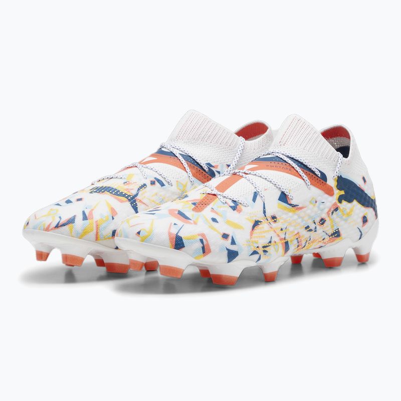 Futbolo batai PUMA Future 7 Ultimate Creativity FG/AG white/oceantropic/ turquoisesurf/ hotheat/sunstream 10