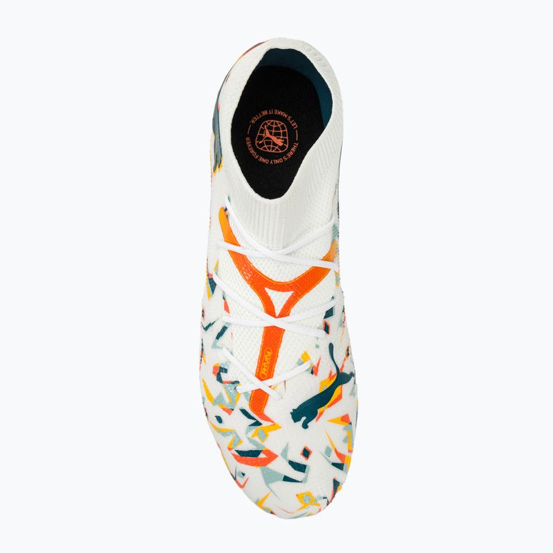 Futbolo batai PUMA Future 7 Match Creativity FG/AG white/oceantropic/turquoisesurf/hotheat/sunstream 5
