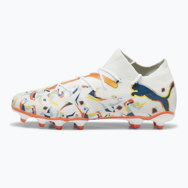 Futbolo batai PUMA Future 7 Match Creativity FG/AG white/oceantropic/turquoisesurf/hotheat/sunstream 8