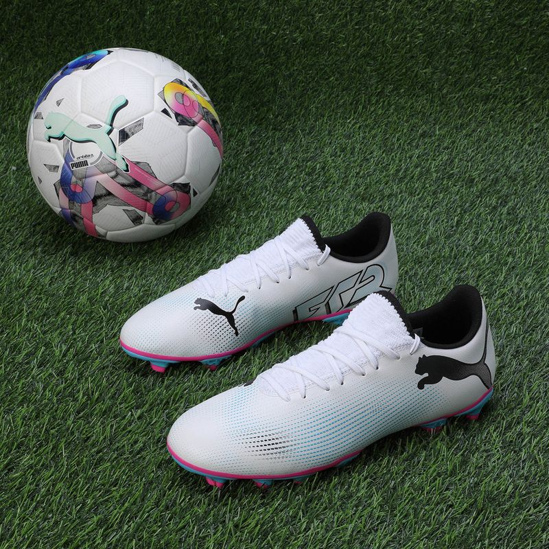 Futbolo batai PUMA Future 7 Play FG/AG puma white/puma black/poison pink 14