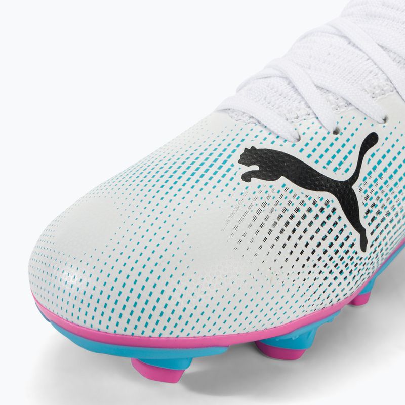 Vaikiški futbolo batai PUMA Future 7 Play FG/AG puma white/puma black/poison pink 7