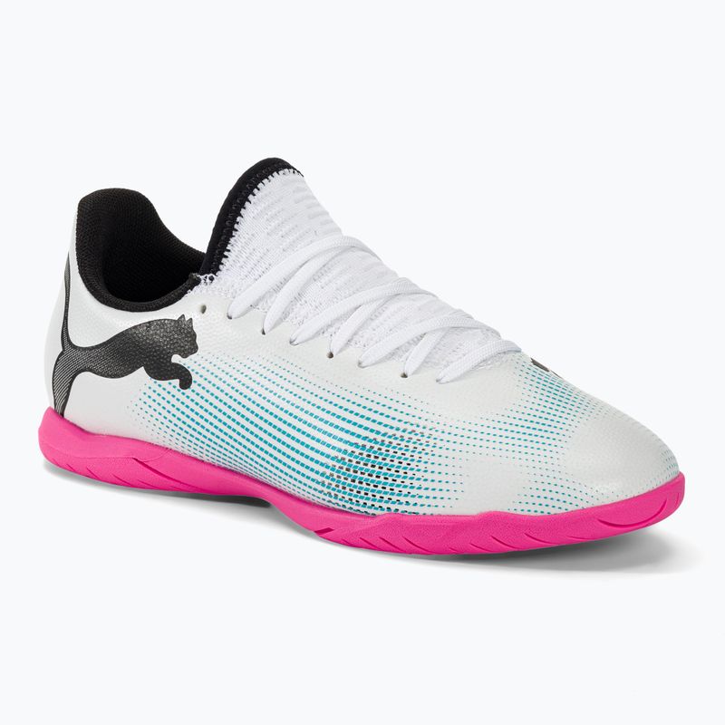 Vaikiški futbolo batai PUMA Future 7 Play IT puma white/puma black/poison pink