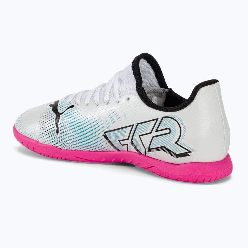 Vaikiški futbolo batai PUMA Future 7 Play IT puma white/puma black/poison pink 3