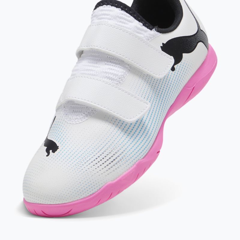 Vaikiški futbolo batai PUMA Future 7 Play IT V puma white/puma black/poison pink 8