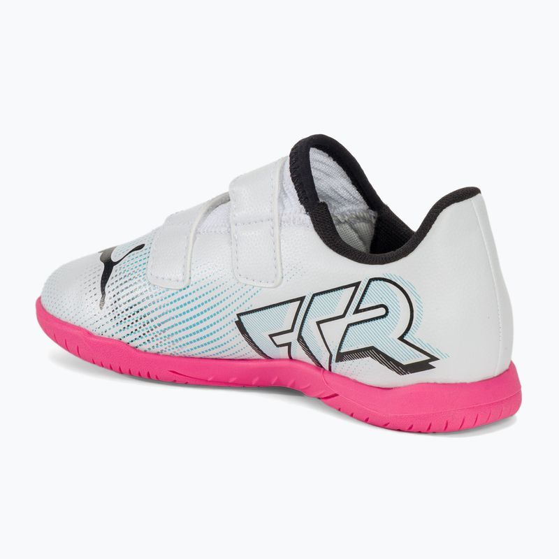 Vaikiški futbolo batai PUMA Future 7 Play IT V puma white/puma black/poison pink 3