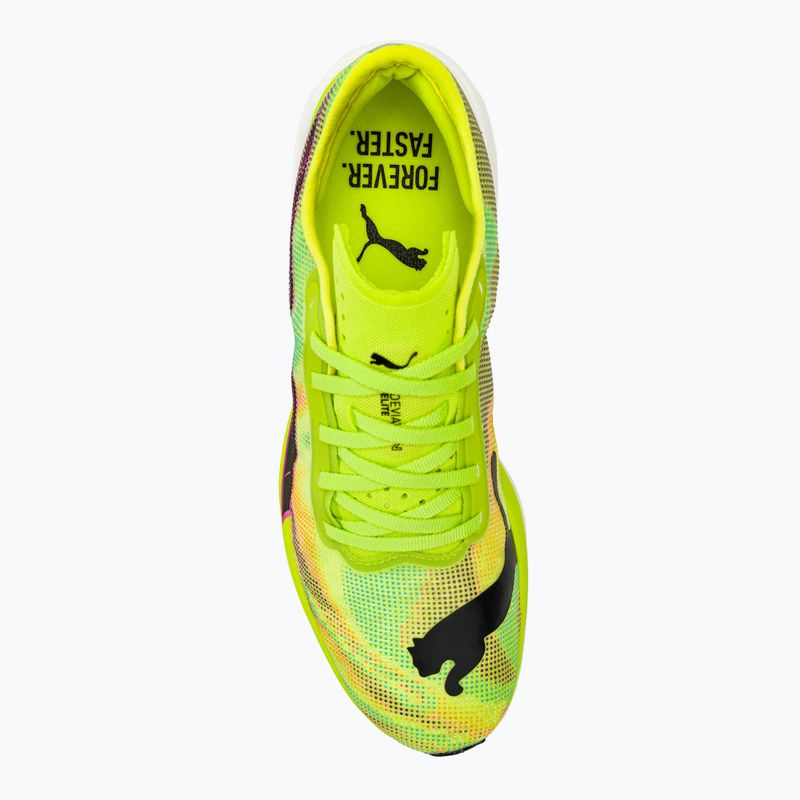 Vyriški bėgimo bateliai PUMA Deviate Nitro Elite 2 Psychedelic Rush green 5