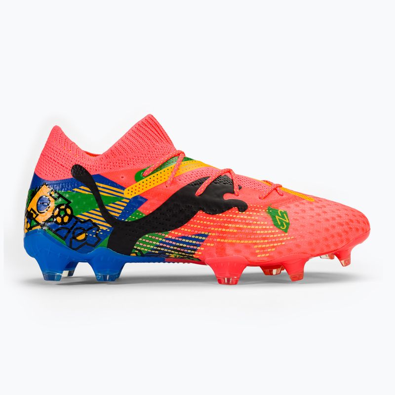 Futbolo batai PUMA Future 7 Ultimate Neymar Jr FG/AG sunset glow/black/sun stream/puma green/blue 2