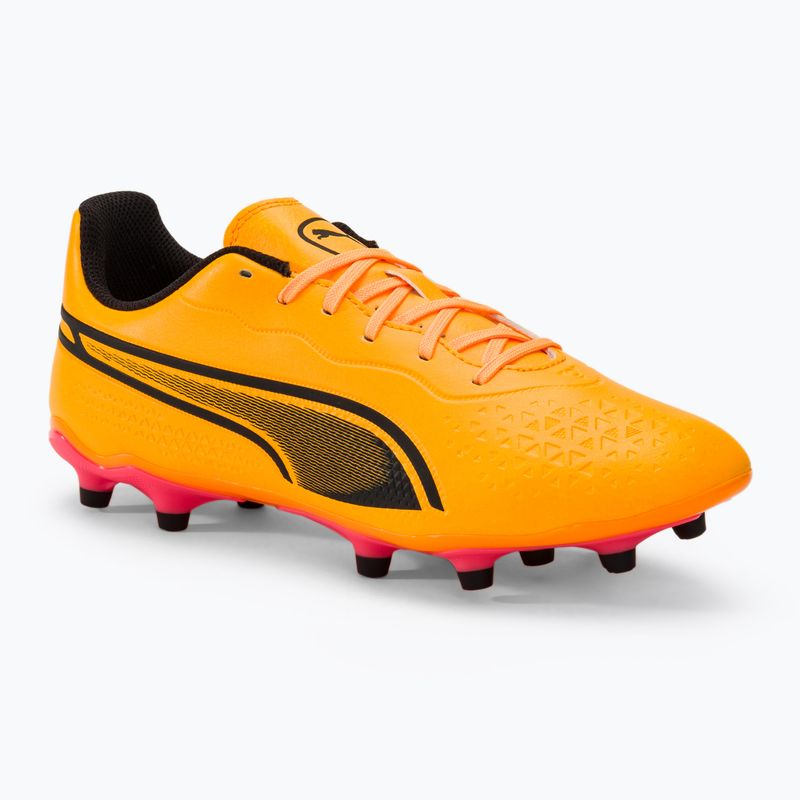 Futbolo bateliai PUMA King Match Fg/Ag sun stream/puma black/sunset glow