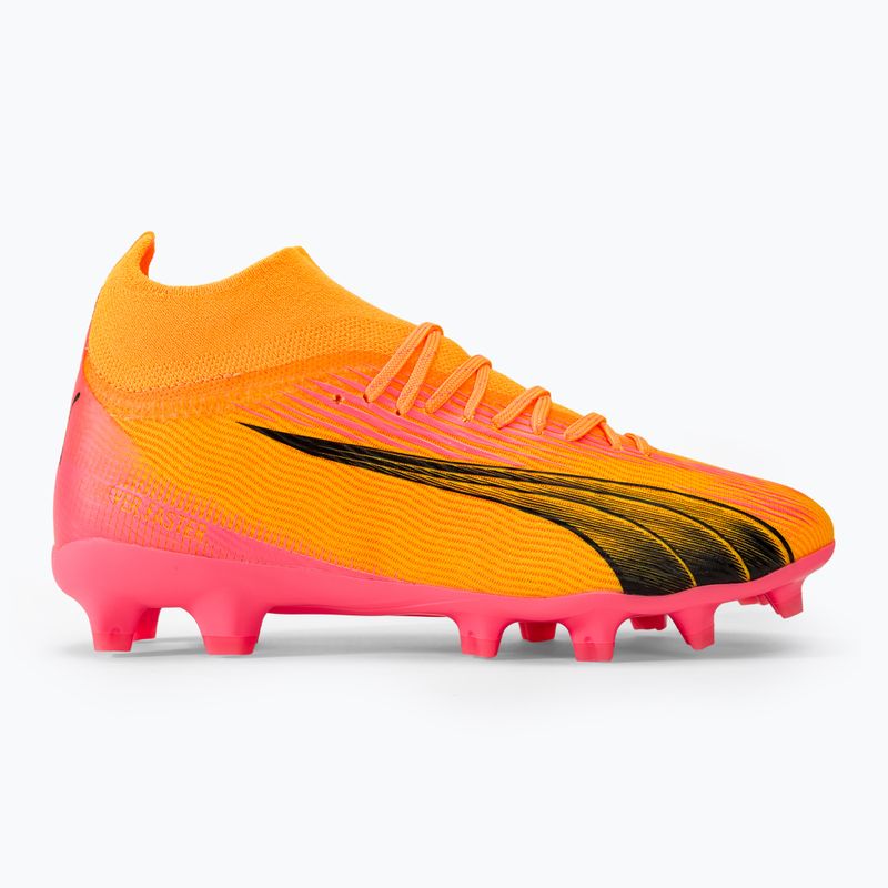 Vaikiški futbolo batai PUMA Ultra Pro FG/AG Jr sunset glow/puma black/sun stream 2