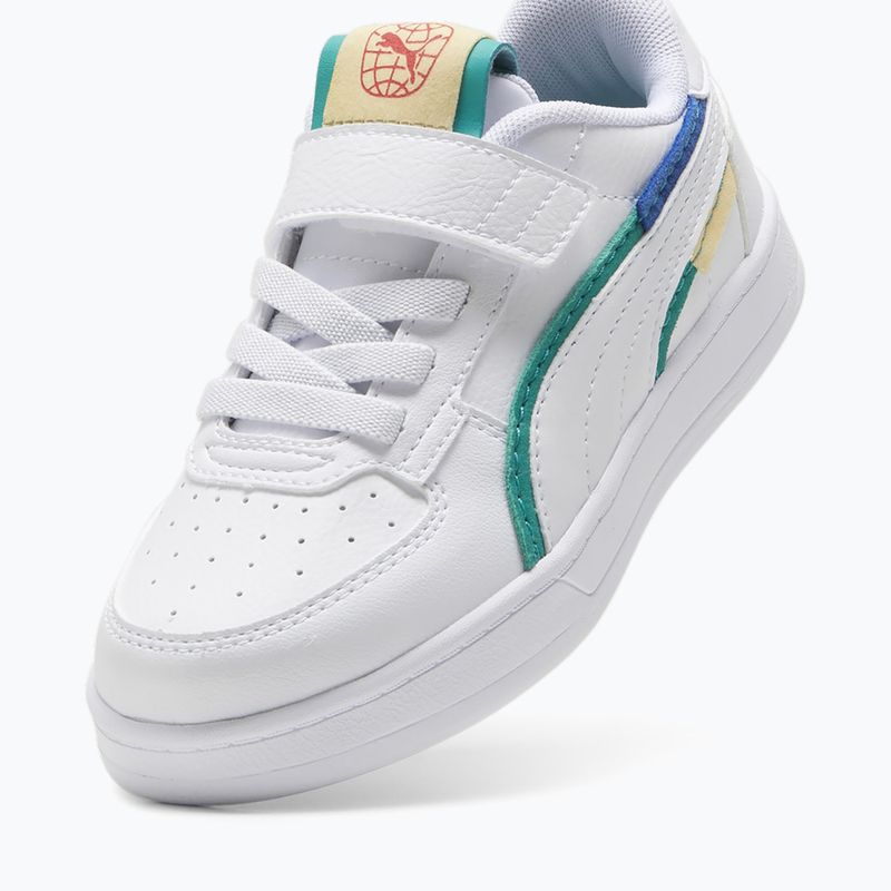 Vaikiški batai PUMA Caven 2.0 Ready, Set, Better AC+ PS puma white/cobalt glaze/sparkling green 8