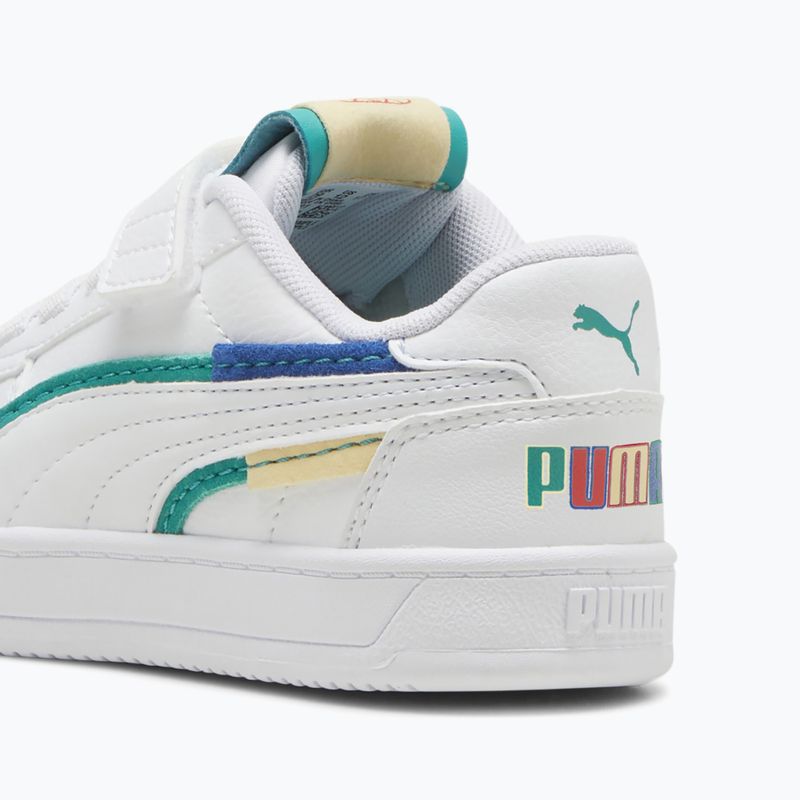 Vaikiški batai PUMA Caven 2.0 Ready, Set, Better AC+ PS puma white/cobalt glaze/sparkling green 9