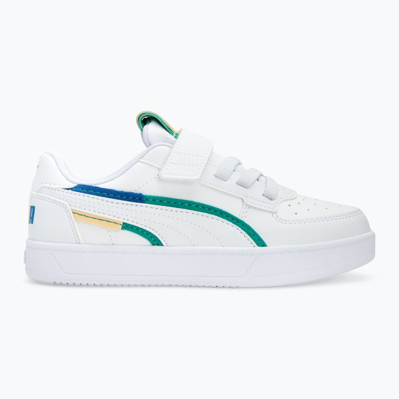 Vaikiški batai PUMA Caven 2.0 Ready, Set, Better AC+ PS puma white/cobalt glaze/sparkling green 2