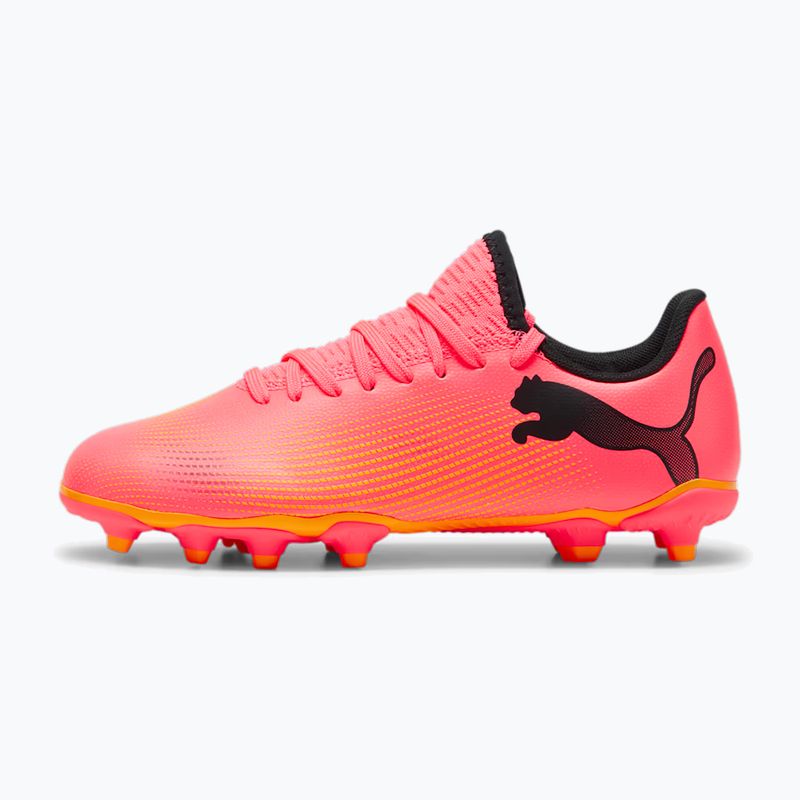 Vaikiški futbolo batai PUMA Future 7 Play FG/AG Jr sunset glow/puma black/sun stream 8