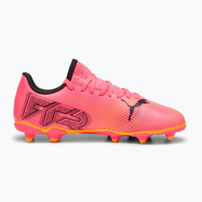 Vaikiški futbolo batai PUMA Future 7 Play FG/AG Jr sunset glow/puma black/sun stream 9