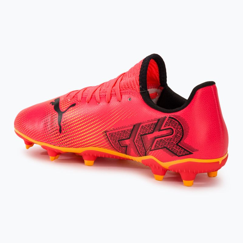 Vaikiški futbolo batai PUMA Future 7 Play FG/AG Jr sunset glow/puma black/sun stream 3