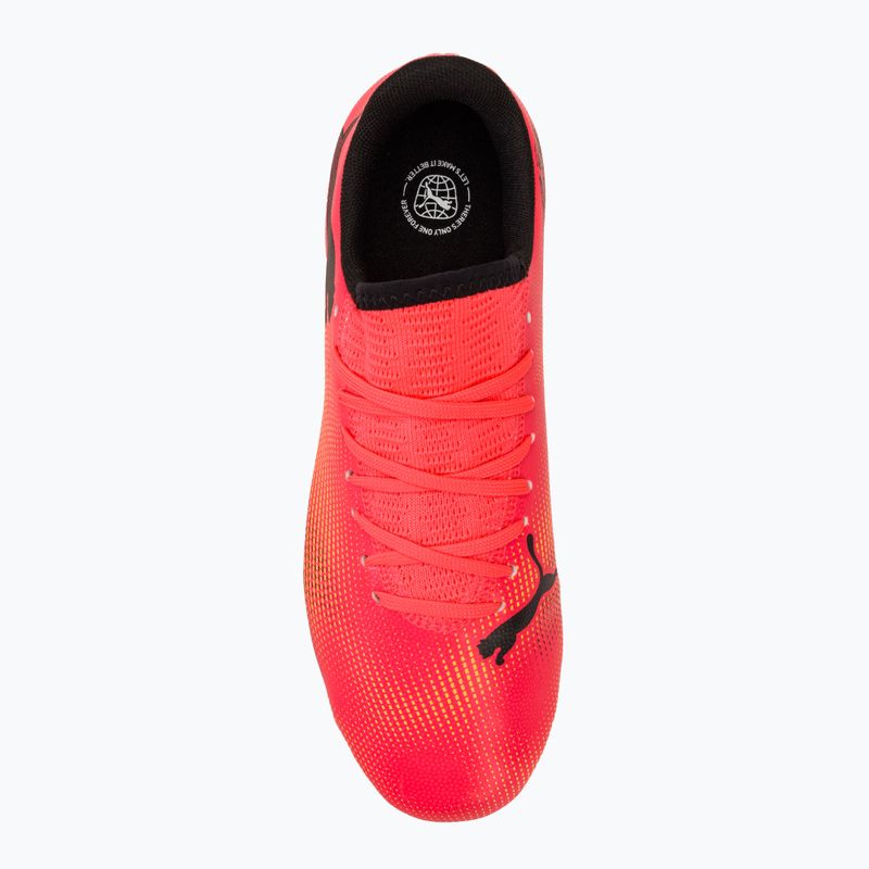 Vaikiški futbolo batai PUMA Future 7 Play FG/AG Jr sunset glow/puma black/sun stream 5