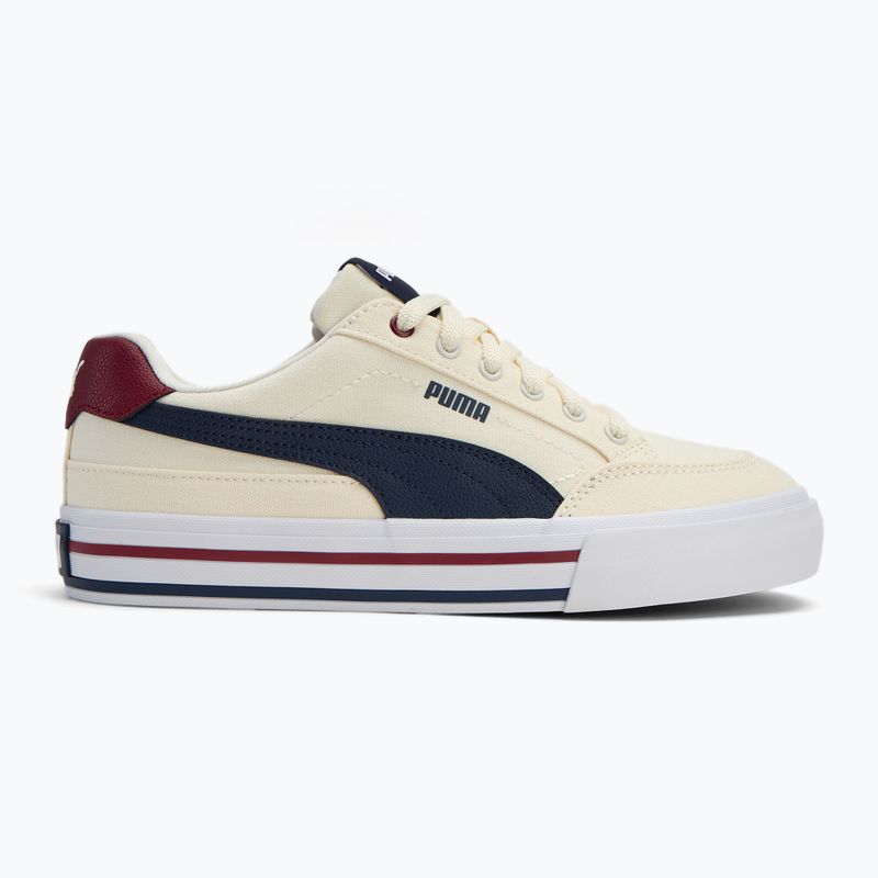 Vaikiški batai PUMA Court Classic Vulc FS warm white/puma navy/sugared almond 2