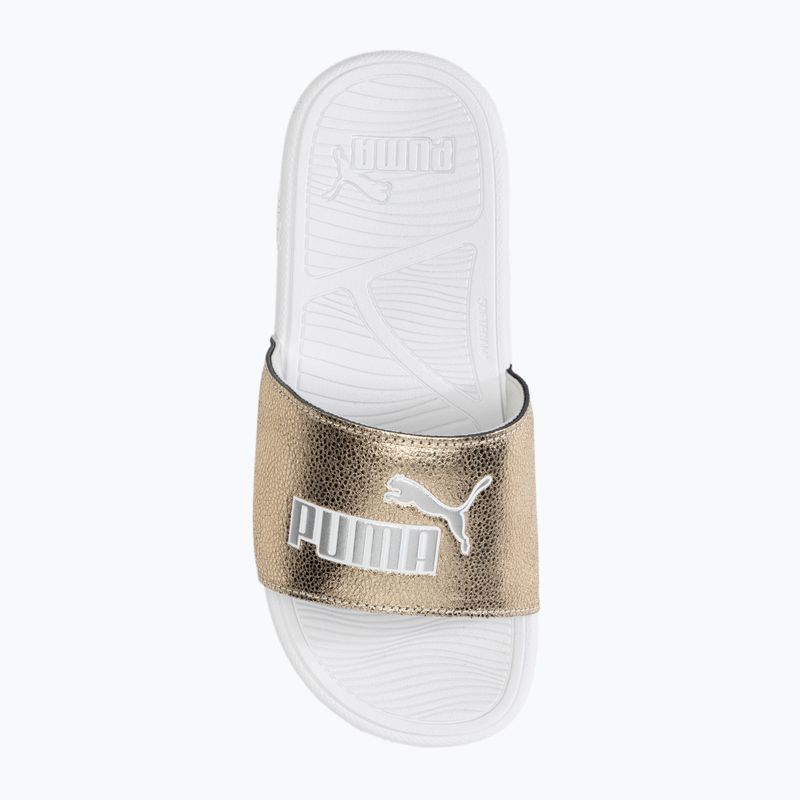 Šlepetės PUMA Cool Cat 2.0 Metallic Shine puma gold/puma silver/puma white 5